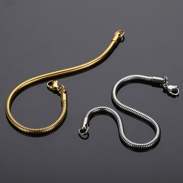 Round Snake Chain Bracelet